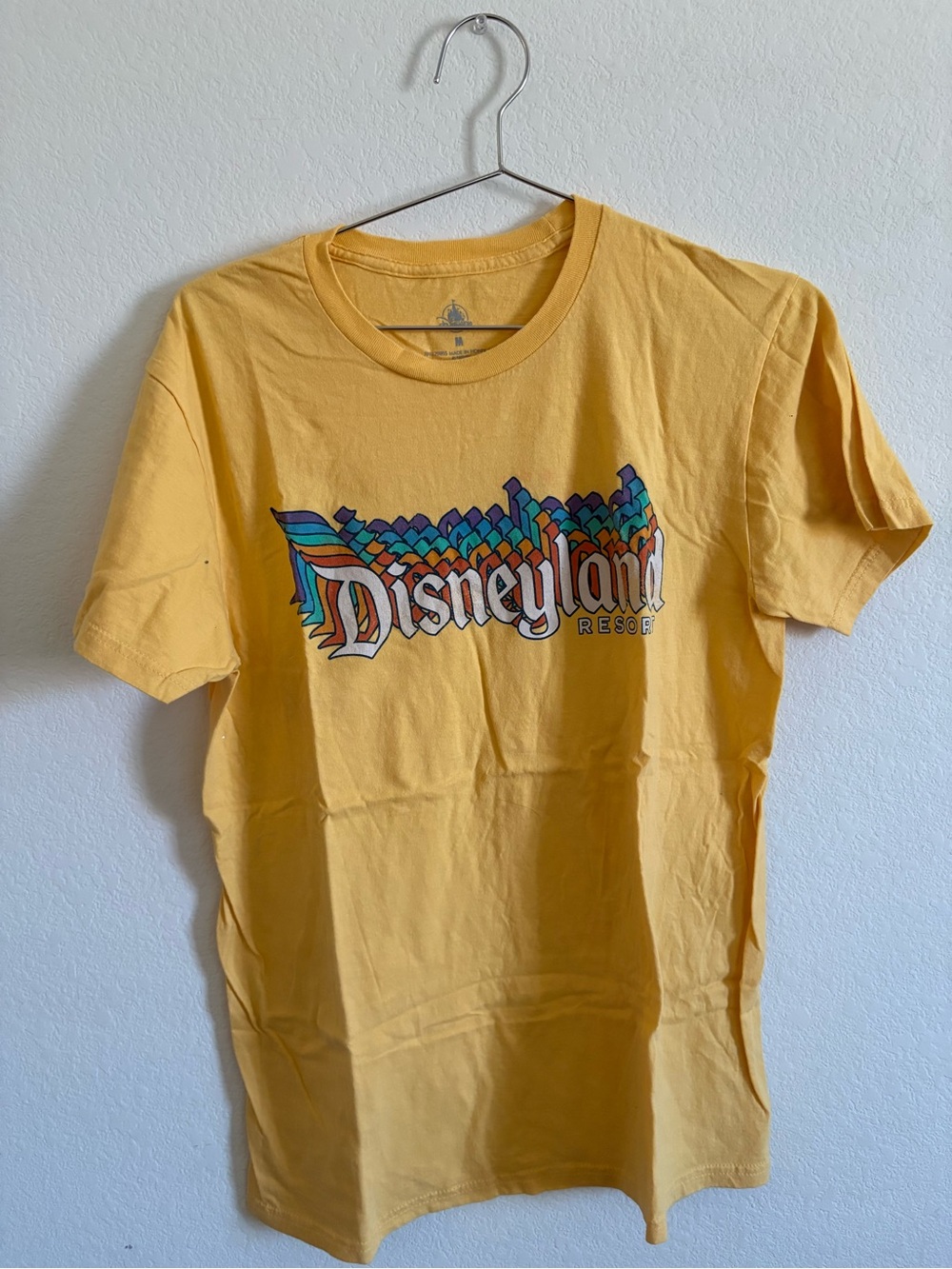 Disney Yellow Men's Graphic Disneyland Resort Tee